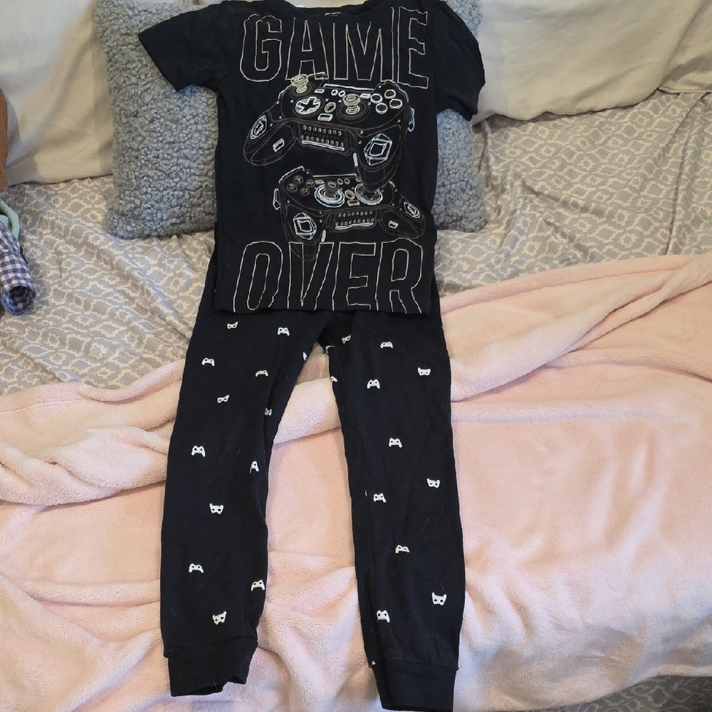 Carter's Black 'Game Over' Two Piece PJ Set